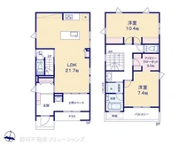 【千葉県/市川市柏井町】市川市柏井町1丁目 新築一戸建て 間取り図