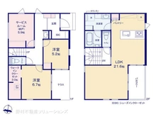 【千葉県/市川市柏井町】市川市柏井町1丁目 新築一戸建て 間取り図