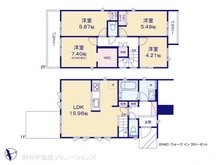 【千葉県/市川市北国分】市川市北国分2丁目 新築一戸建て 間取り図