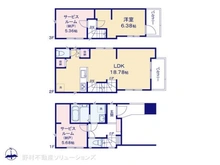 【千葉県/市川市八幡】市川市八幡1丁目 新築一戸建て 間取り図