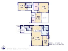 【千葉県/市川市柏井町】市川市柏井町1丁目 新築一戸建て 間取り図