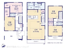 【千葉県/市川市本行徳】市川市本行徳 新築一戸建て 間取り図