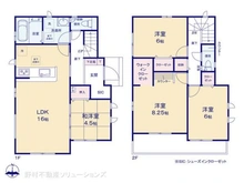 【千葉県/市川市大野町】市川市大野町2丁目 新築一戸建て 間取り図