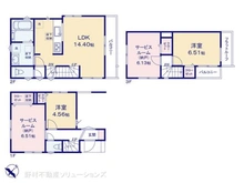 【千葉県/市川市湊新田】市川市湊新田2丁目 新築一戸建て 間取り図
