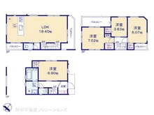 【千葉県/市川市湊新田】市川市湊新田2丁目 新築一戸建て 間取り図