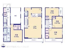 【東京都/江戸川区篠崎町】江戸川区篠崎町3丁目 新築一戸建て 間取り図