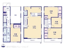【東京都/江戸川区篠崎町】江戸川区篠崎町3丁目 新築一戸建て 間取り図