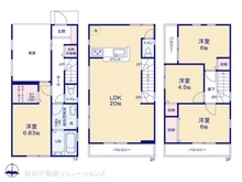 【東京都/江戸川区篠崎町】江戸川区篠崎町3丁目 新築一戸建て 間取り図