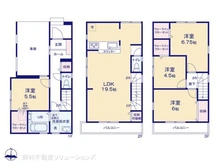 【東京都/江戸川区篠崎町】江戸川区篠崎町3丁目 新築一戸建て 間取り図
