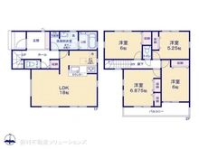 【東京都/江戸川区篠崎町】江戸川区篠崎町3丁目 新築一戸建て 間取り図