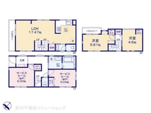 【千葉県/市川市福栄】市川市福栄1丁目 新築一戸建て 間取り図