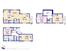 【千葉県/市川市高谷】市川市高谷2丁目 新築一戸建て 間取り図