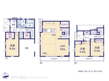 【東京都/江戸川区鹿骨】江戸川区鹿骨1丁目 新築一戸建て 間取り図