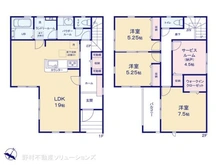 【千葉県/市川市日之出】市川市日之出 新築一戸建て 間取り図