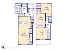 【千葉県/市川市本北方】市川市本北方3丁目 新築一戸建て 間取り図