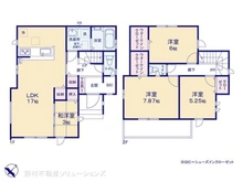 【千葉県/市川市本北方】市川市本北方3丁目 新築一戸建て 間取り図
