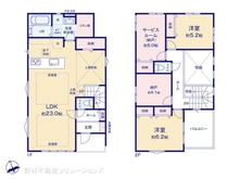 【千葉県/市川市北方町】市川市北方町4丁目 新築一戸建て 間取り図