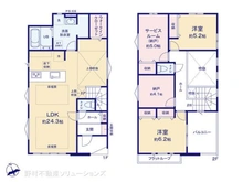 【千葉県/市川市北方町】市川市北方町4丁目 新築一戸建て 間取り図