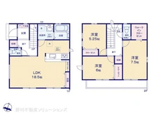 【千葉県/市川市北方】市川市北方3丁目 新築一戸建て 間取り図