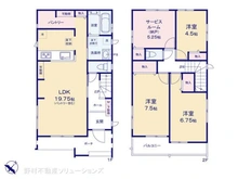 【千葉県/市川市入船】市川市入船 新築一戸建て 間取り図