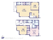 【千葉県/市川市菅野】市川市菅野2丁目 新築一戸建て 間取り図