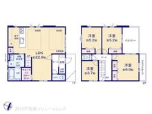 【千葉県/市川市本北方】市川市本北方3丁目 新築一戸建て 間取り図