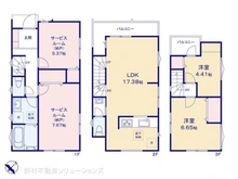 【千葉県/市川市福栄】市川市福栄2丁目 新築一戸建て 間取り図