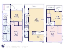 【千葉県/市川市福栄】市川市福栄2丁目 新築一戸建て 間取り図