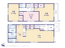 【千葉県/市川市柏井町】市川市柏井町1丁目 新築一戸建て 間取り図