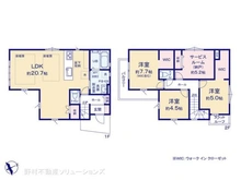 【千葉県/市川市八幡】市川市八幡6丁目 新築一戸建て 間取り図
