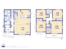 【千葉県/市川市菅野】市川市菅野2丁目 新築一戸建て 間取り図