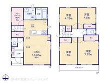 【千葉県/市川市菅野】市川市菅野2丁目 新築一戸建て 間取り図