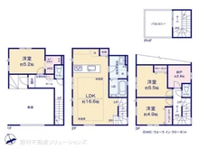 【千葉県/市川市市川南】市川市市川南4丁目 新築一戸建て 間取り図