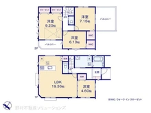 【千葉県/市川市中国分】市川市中国分3丁目 新築一戸建て 間取り図