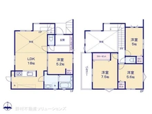 【千葉県/市川市北方】市川市北方3丁目 新築一戸建て 間取り図