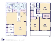 【千葉県/市川市曽谷】市川市曽谷4丁目 新築一戸建て 間取り図