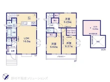 【千葉県/市川市中国分】市川市中国分5丁目 新築一戸建て 間取り図