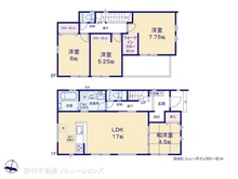 【千葉県/市川市大野町】市川市大野町2丁目 新築一戸建て 間取り図