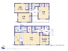 【千葉県/市川市大野町】市川市大野町2丁目 新築一戸建て 間取り図