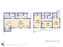 【千葉県/市川市東菅野】市川市東菅野1丁目 新築一戸建て 間取り図