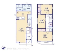 【千葉県/市川市真間】市川市真間5丁目 新築一戸建て 間取り図