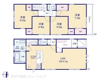 【千葉県/市川市真間】市川市真間5丁目 新築一戸建て 間取り図
