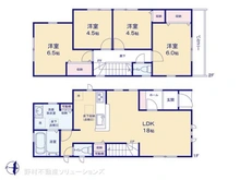 【千葉県/市川市真間】市川市真間5丁目 新築一戸建て 間取り図