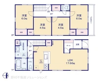 【千葉県/市川市真間】市川市真間5丁目 新築一戸建て 間取り図