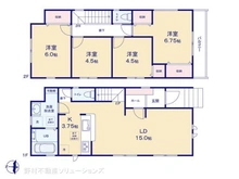 【千葉県/市川市真間】市川市真間5丁目 新築一戸建て 間取り図