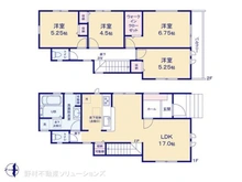【千葉県/市川市真間】市川市真間5丁目 新築一戸建て 間取り図