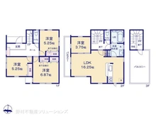 【千葉県/市川市真間】市川市真間5丁目 新築一戸建て 間取り図