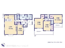 【千葉県/市川市中国分】市川市中国分5丁目 新築一戸建て 間取り図