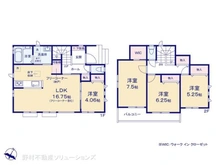 【千葉県/市川市若宮】市川市若宮3丁目 新築一戸建て 間取り図
