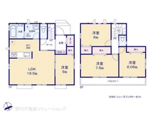 【千葉県/市川市東菅野】市川市東菅野2丁目 新築一戸建て 間取り図